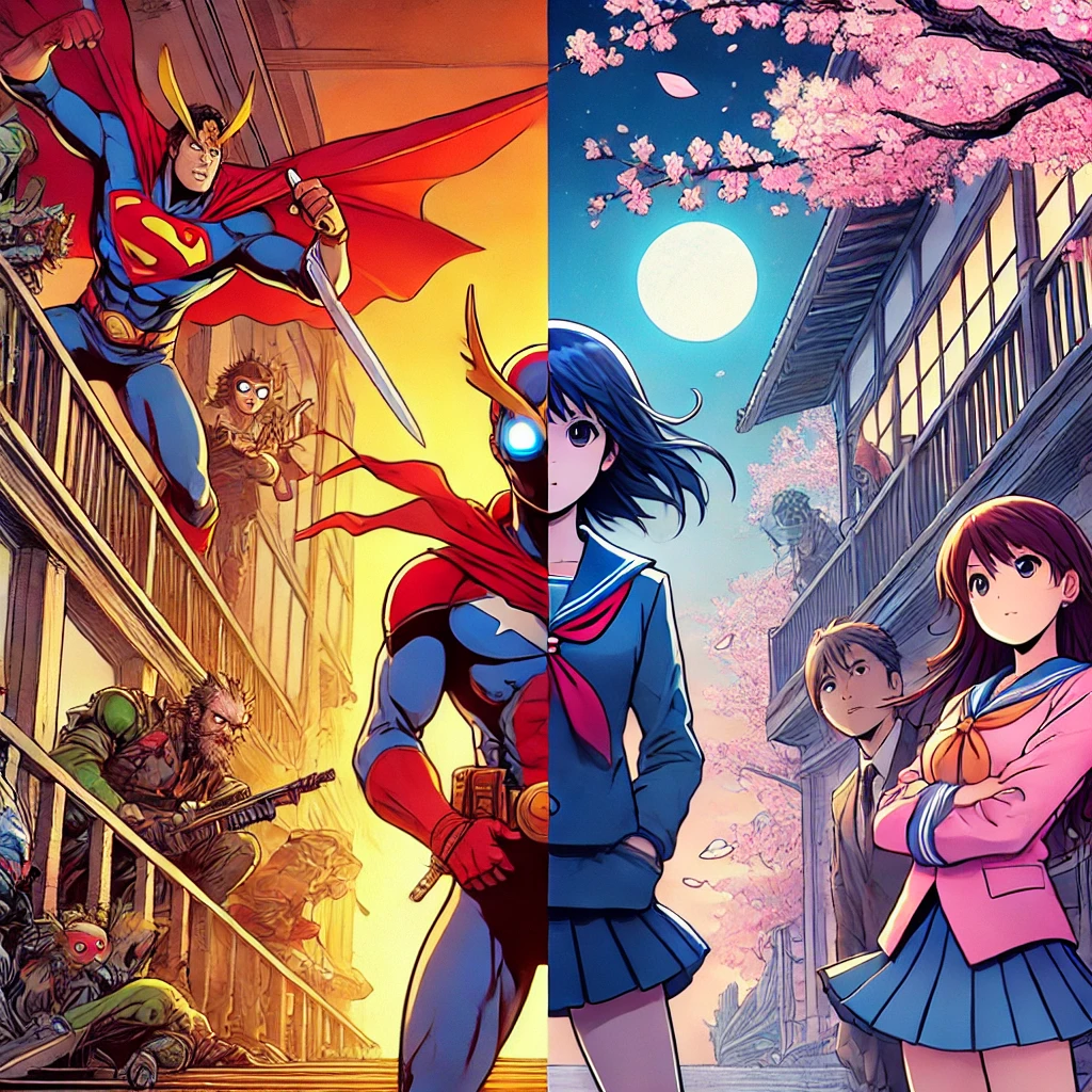 서양 애니메이션과 일본 애니메이션 차이점에 관련된 사진