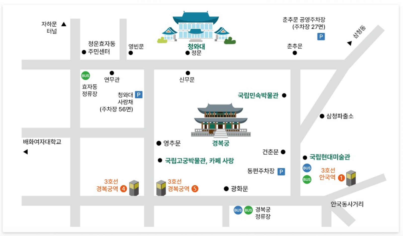 청와대 관람신청 예약 주차장 소요시간
