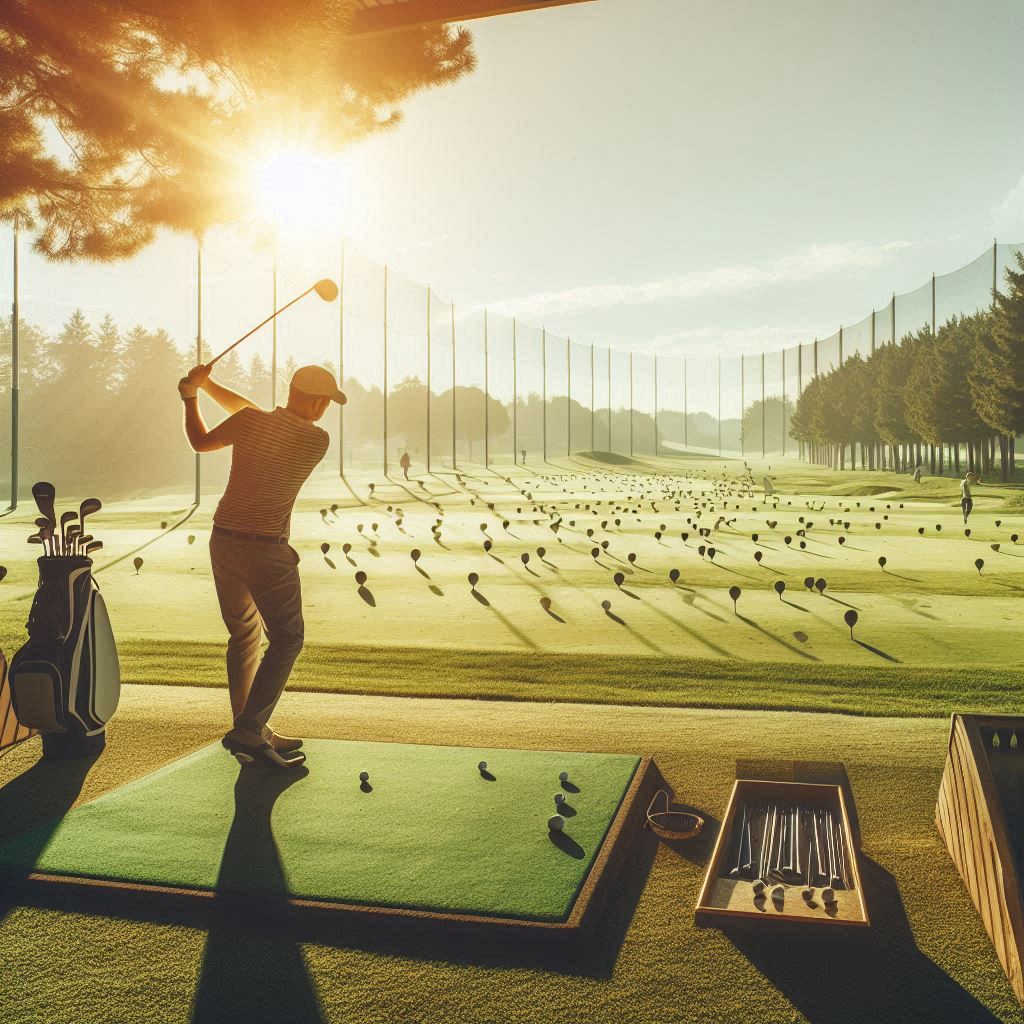 실외골프연습장 배경