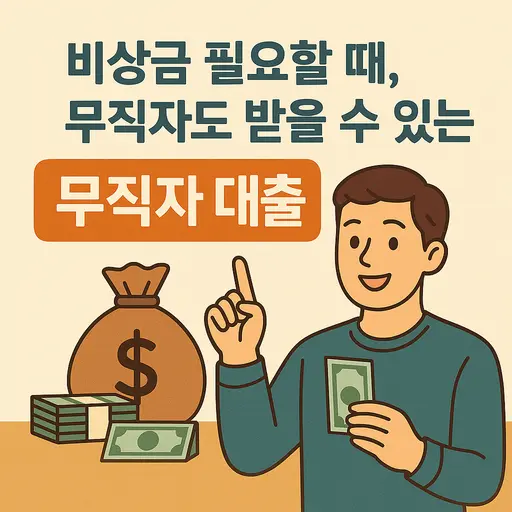 무직자 대출 가능한 은행 4곳 완벽 비교, 비상금대출 신청 조건부터 한도까지