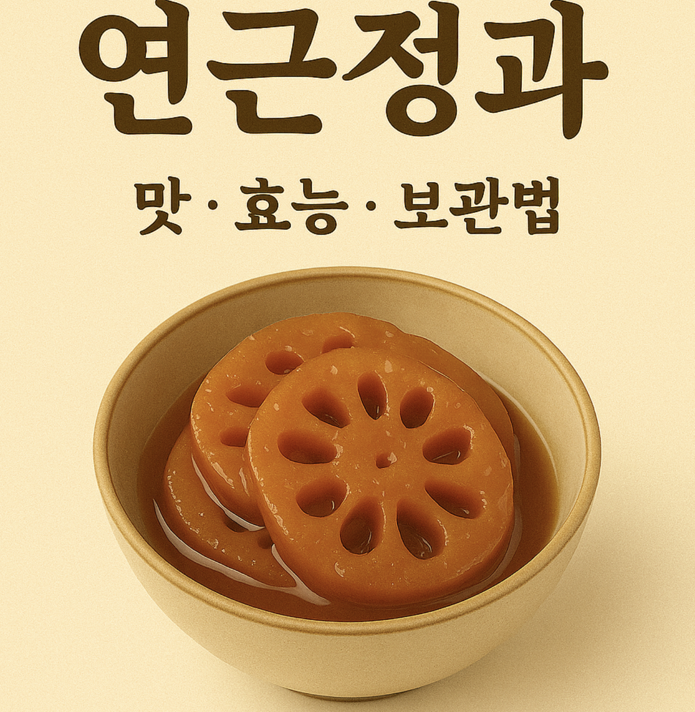 연근정과