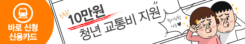서울 청년 교통비 지원 신용카드