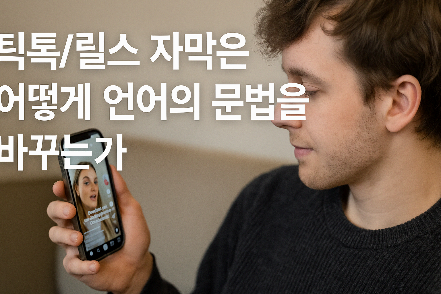 틱톡/릴스 자막은 어떻게 언어의 문법을 바꾸는가