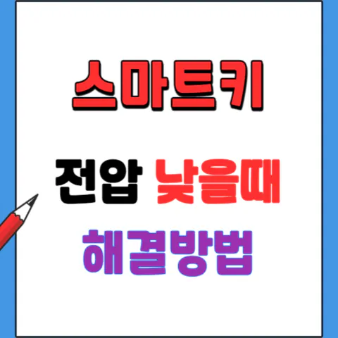 스마트키 전압 낮을 때 해결방법