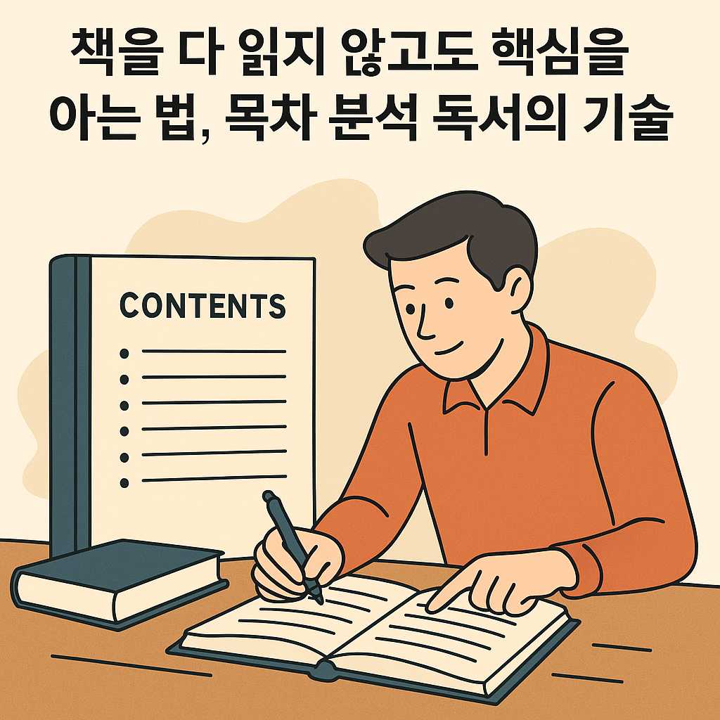 목차 분석 독서법