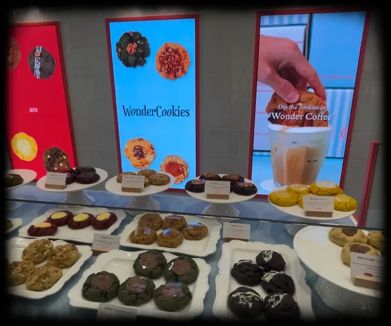 안국역-원더쿠키-매장-내부-쿠키-매대-보여주는-사진