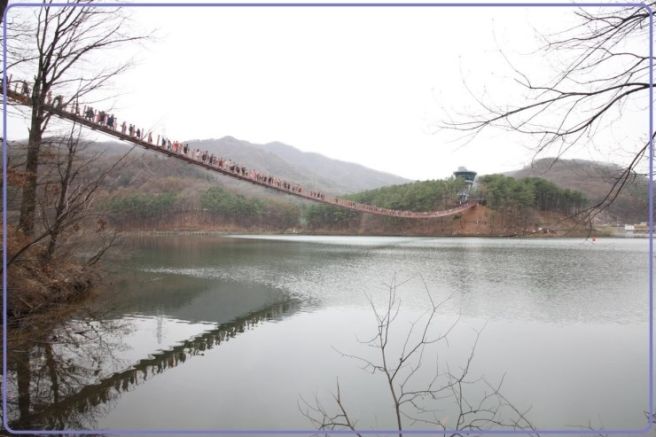 파주 여행지, 마장호수 출렁다리 겨울여행
