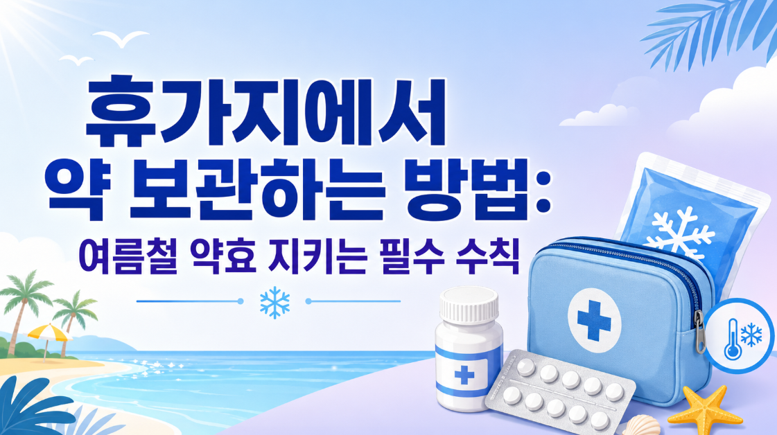 휴가지에서 약 보관하는 방법: 여름철 약효 지키는 필수 수칙