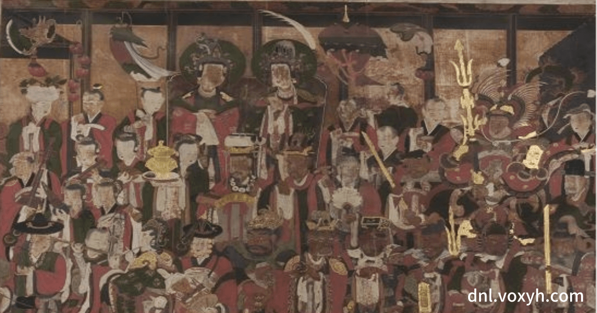 봉은사 대불전 내부의 벽화