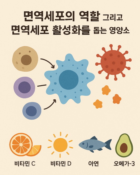 면역 세포 관련 사진