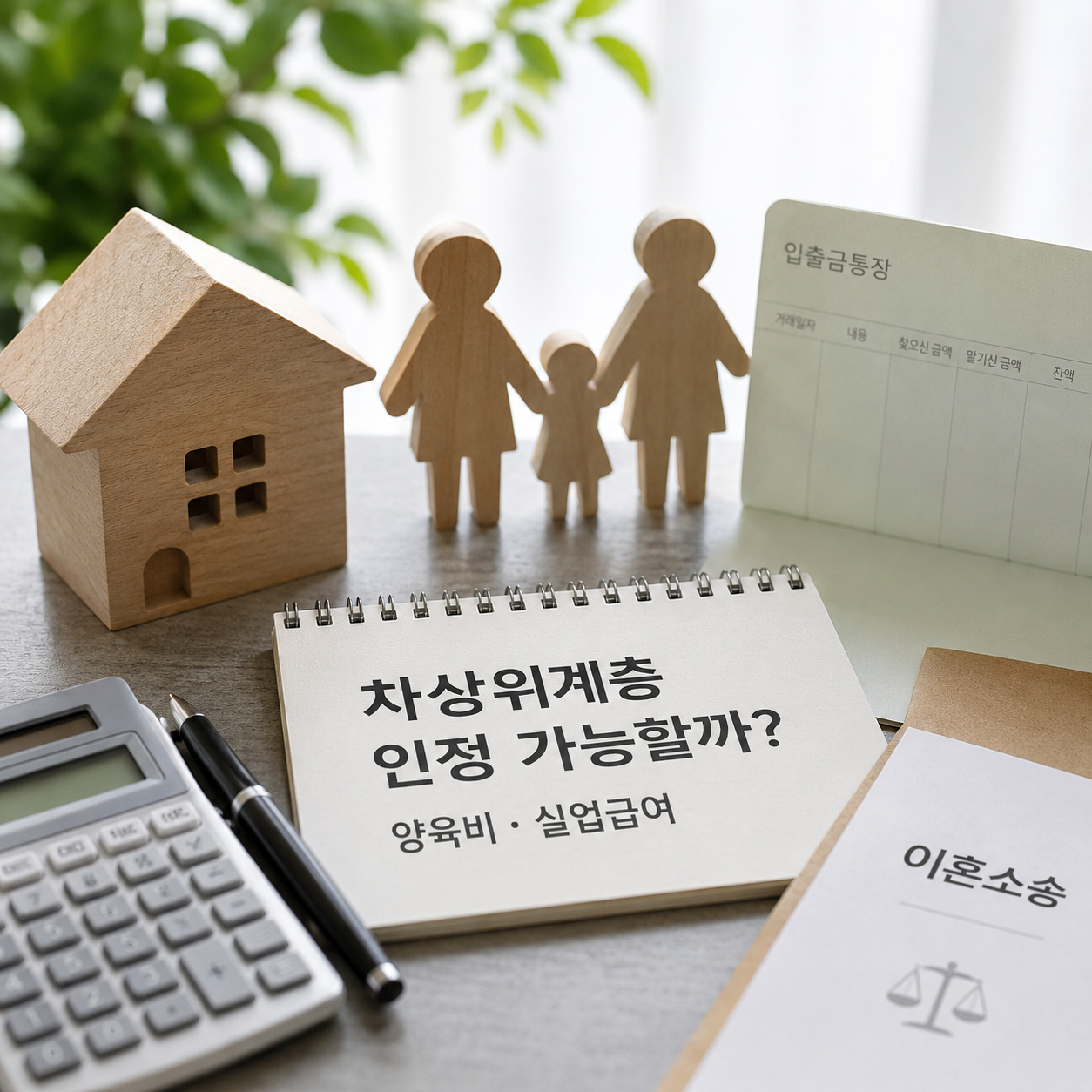 차상위계층 인정 가능할까요? 이혼소송 중 양육비&middot;실업급여 받는 경우
