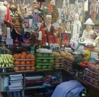 보현사 굿당 내부