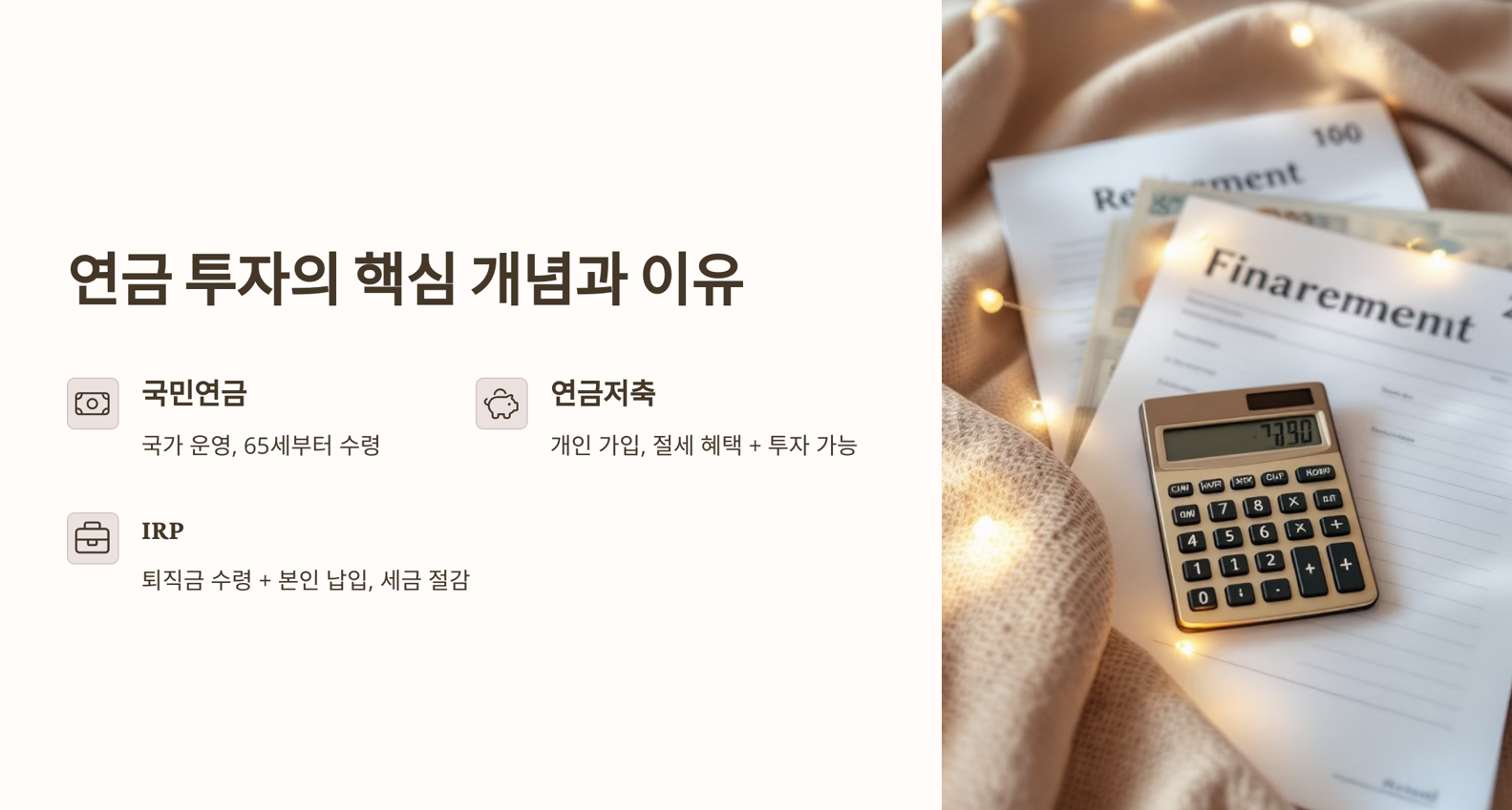 연금투자 설명 자료