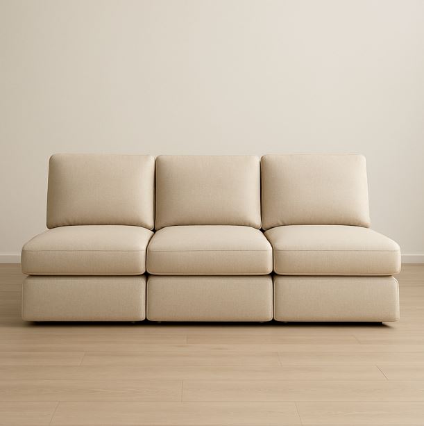 모듈형 소파가 놓여있다