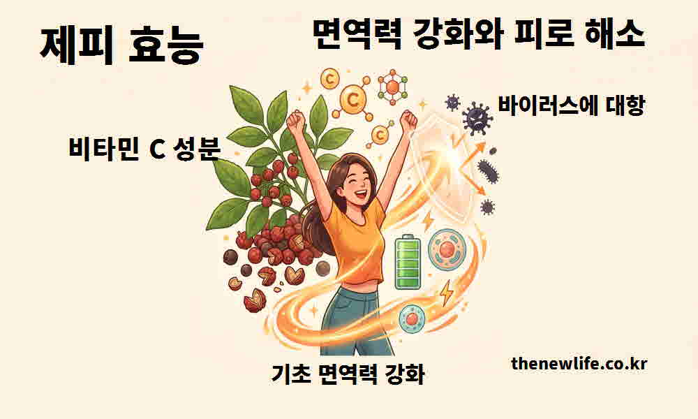 제피 효능 면역력 강화 피로 해소