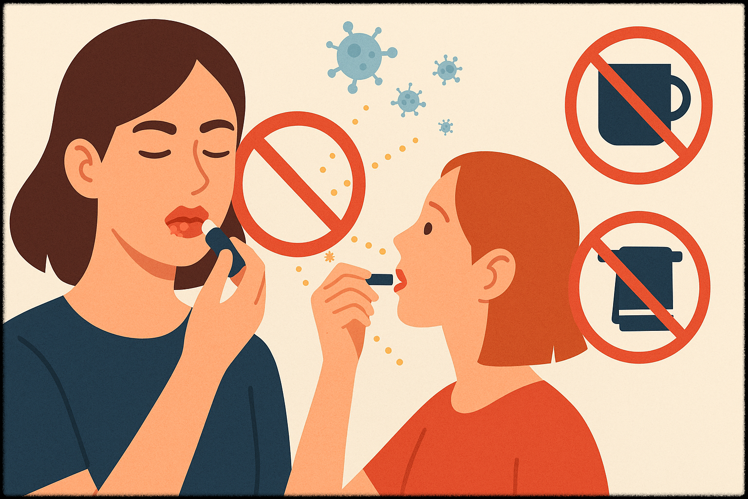 입술 수포 구순포진