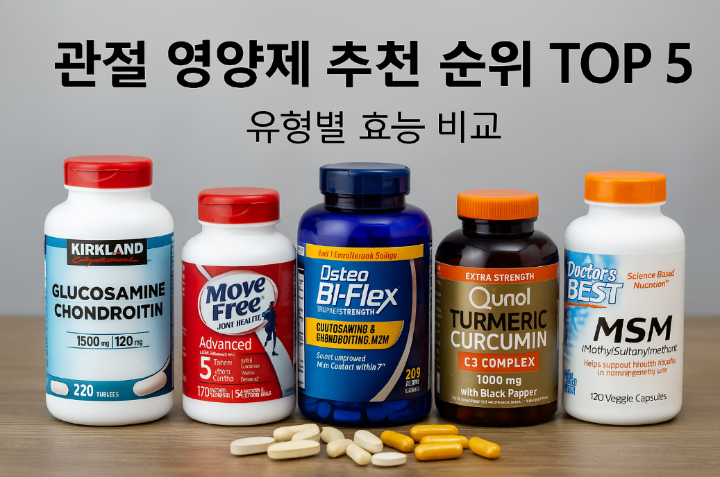 관절영양제 추천 순위 TOP 5