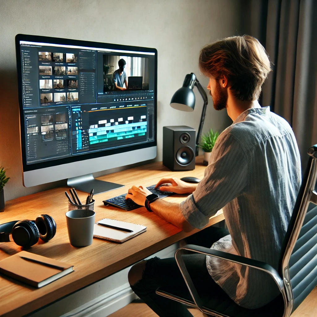 영상편집 부업 관련 사진