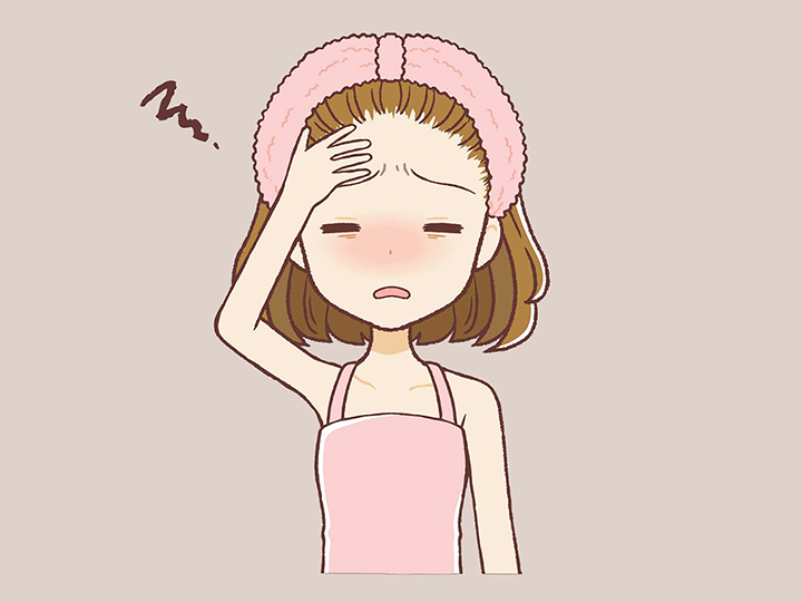 발열이-있는-여성