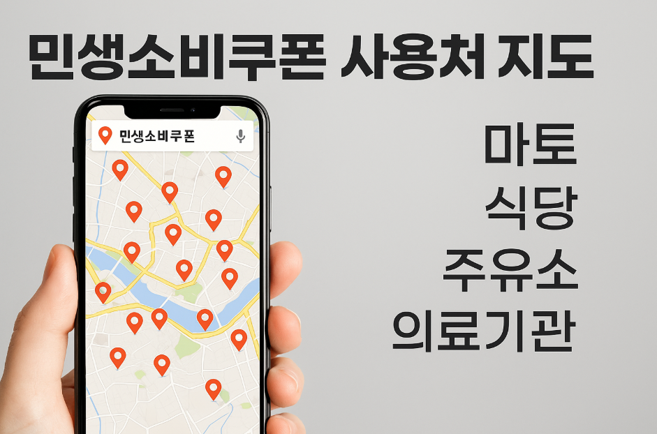 민생소비쿠폰 사용처 지도