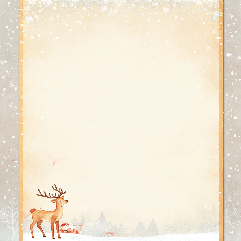 산타 할아버지 편지지 프린트