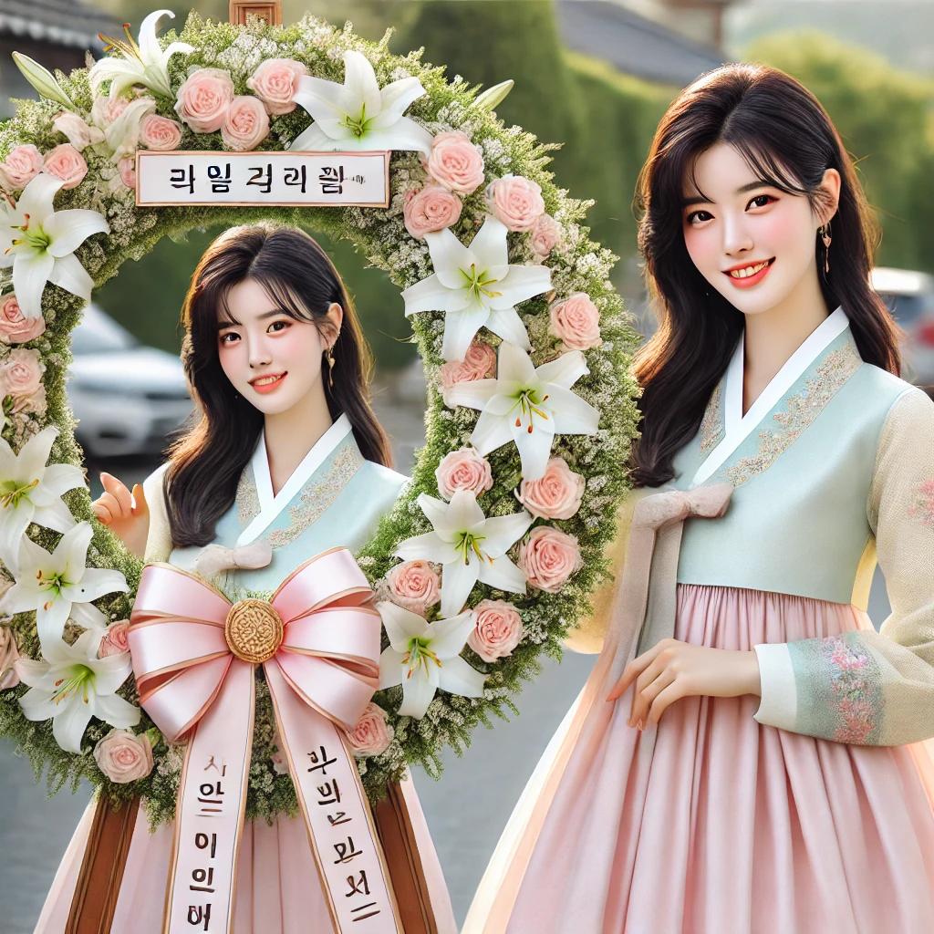 자녀 결혼 축하 화환