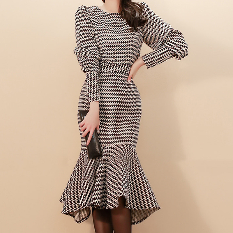 여성 직장인 오피스룩 아나운서룩 상견례 하객 원피스