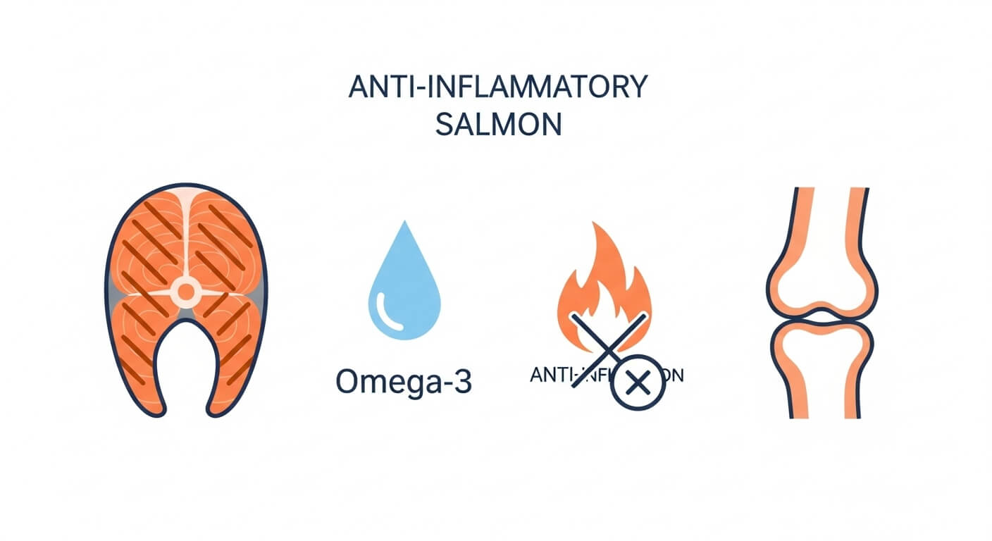 2. 연어 – 오메가-3로 염증 완화
