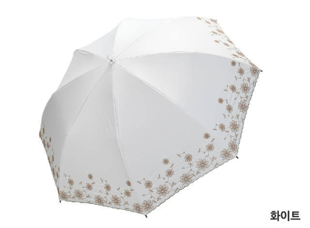 메트로시티 가든 플라워 차광 양산 MPSC-0101 화이트