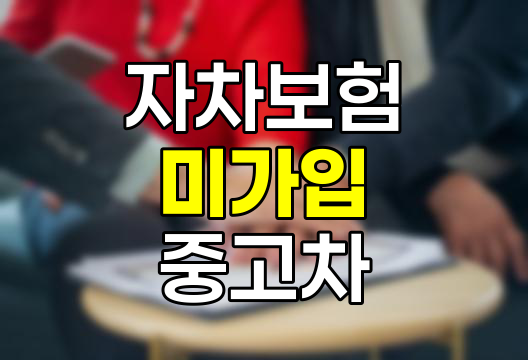 자차보험 미가입 중고차의 숨겨진 위험과 대처법
