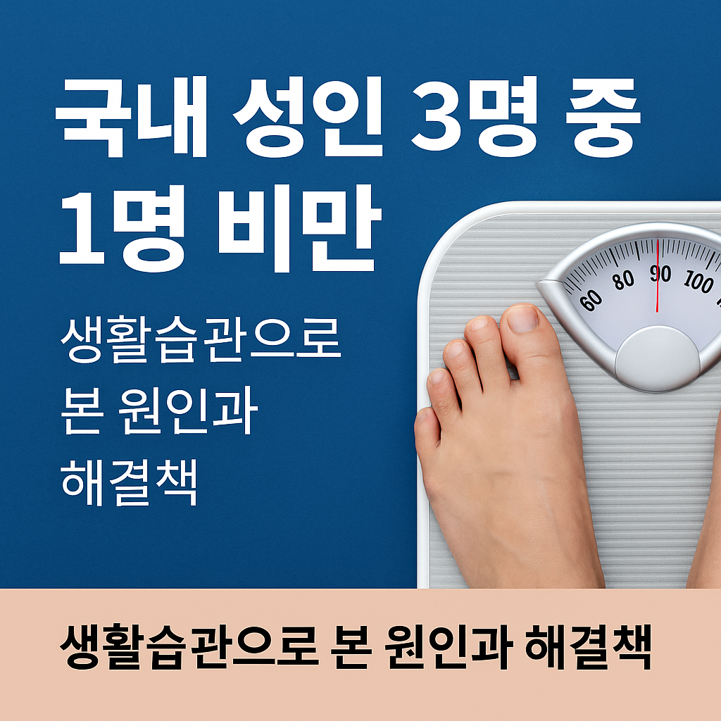 비만 원인과 해결책 - 국내 성인 3명 중 1명 비만