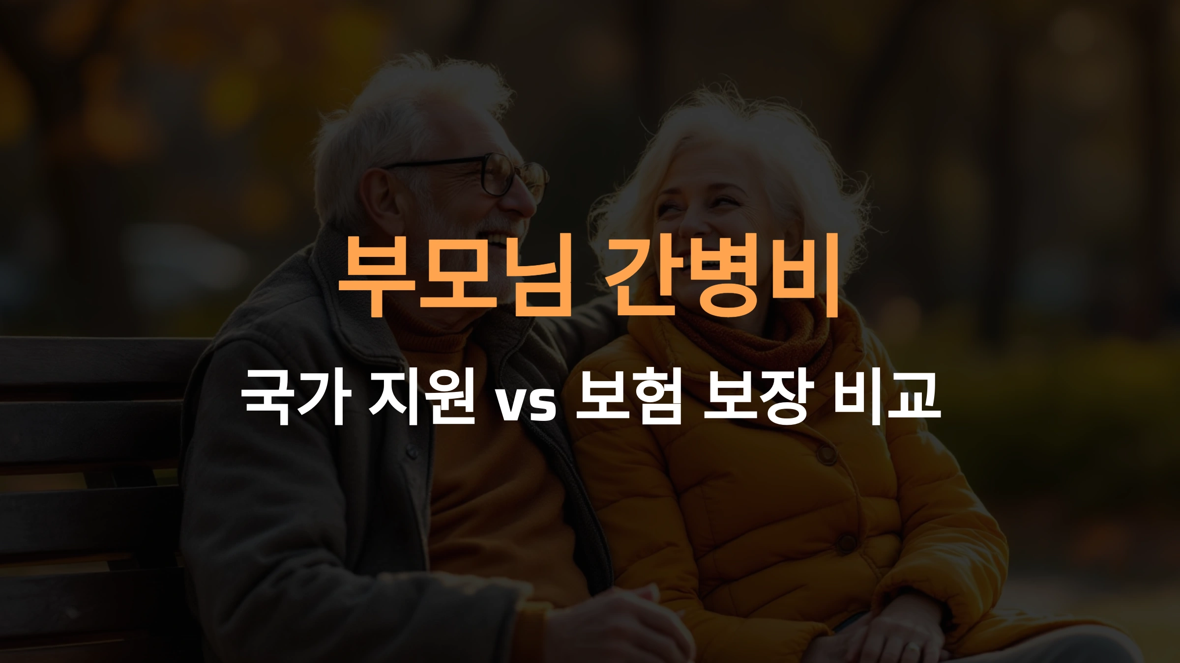 부모님 간병비, 국가 지원 vs 보험 보장 비교