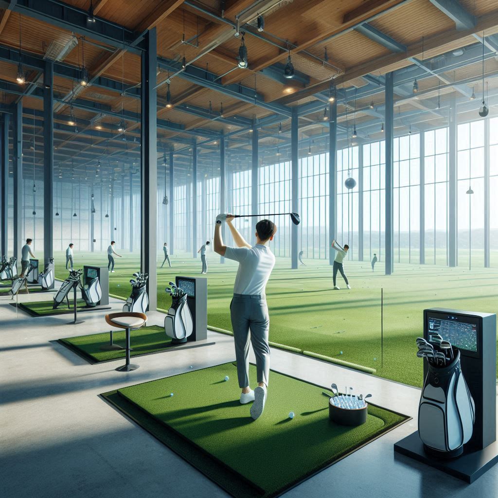 실내골프연습장 배경