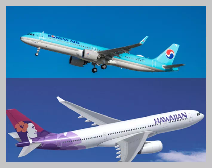 대한항공 마일리지 하와이안 항공 탑승