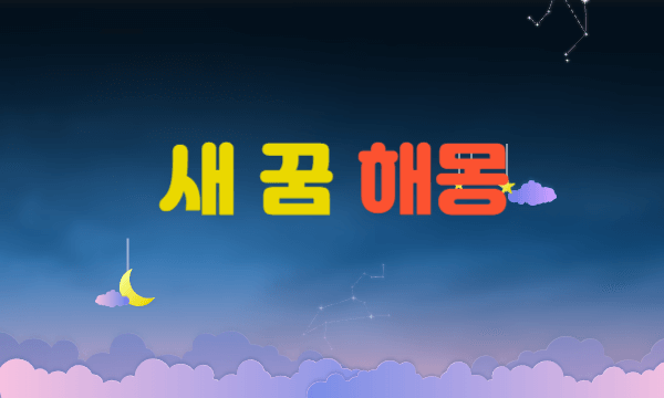 새가 나오는 꿈 해몽