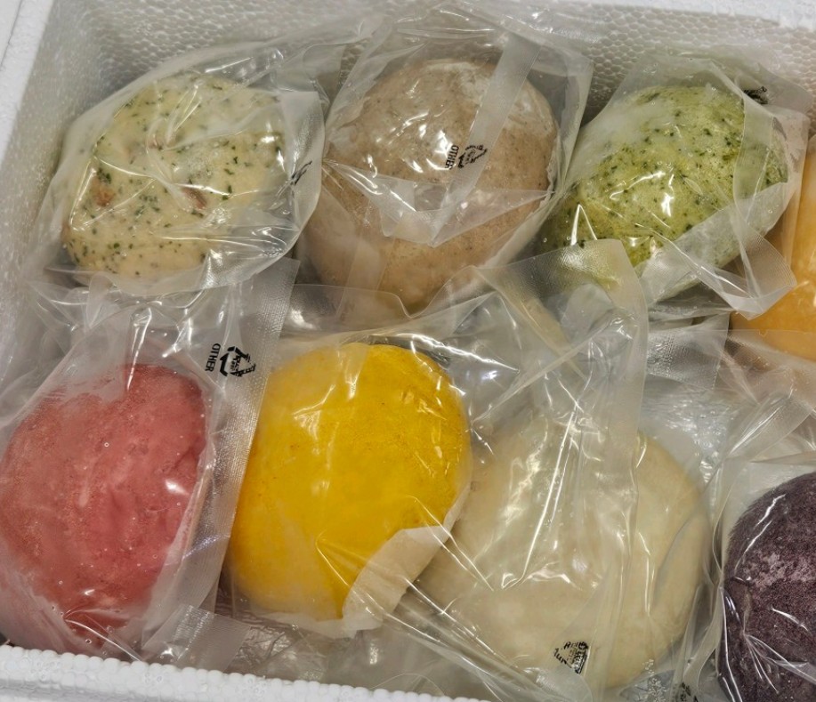 6시내고향 영월서부시장 곤드레찐빵 택배 포장된 모습