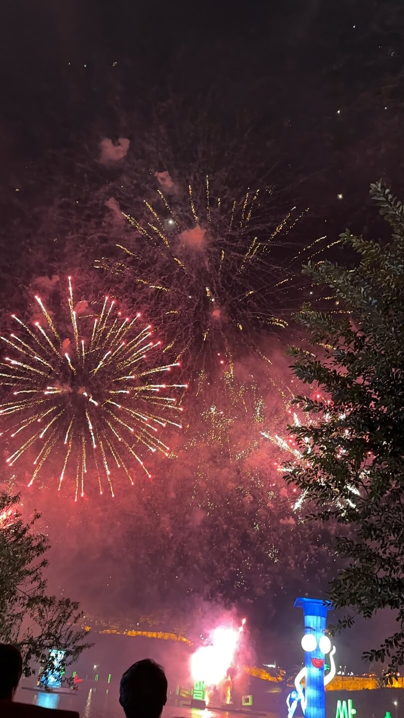 진주남강유등축제 불꽃놀이