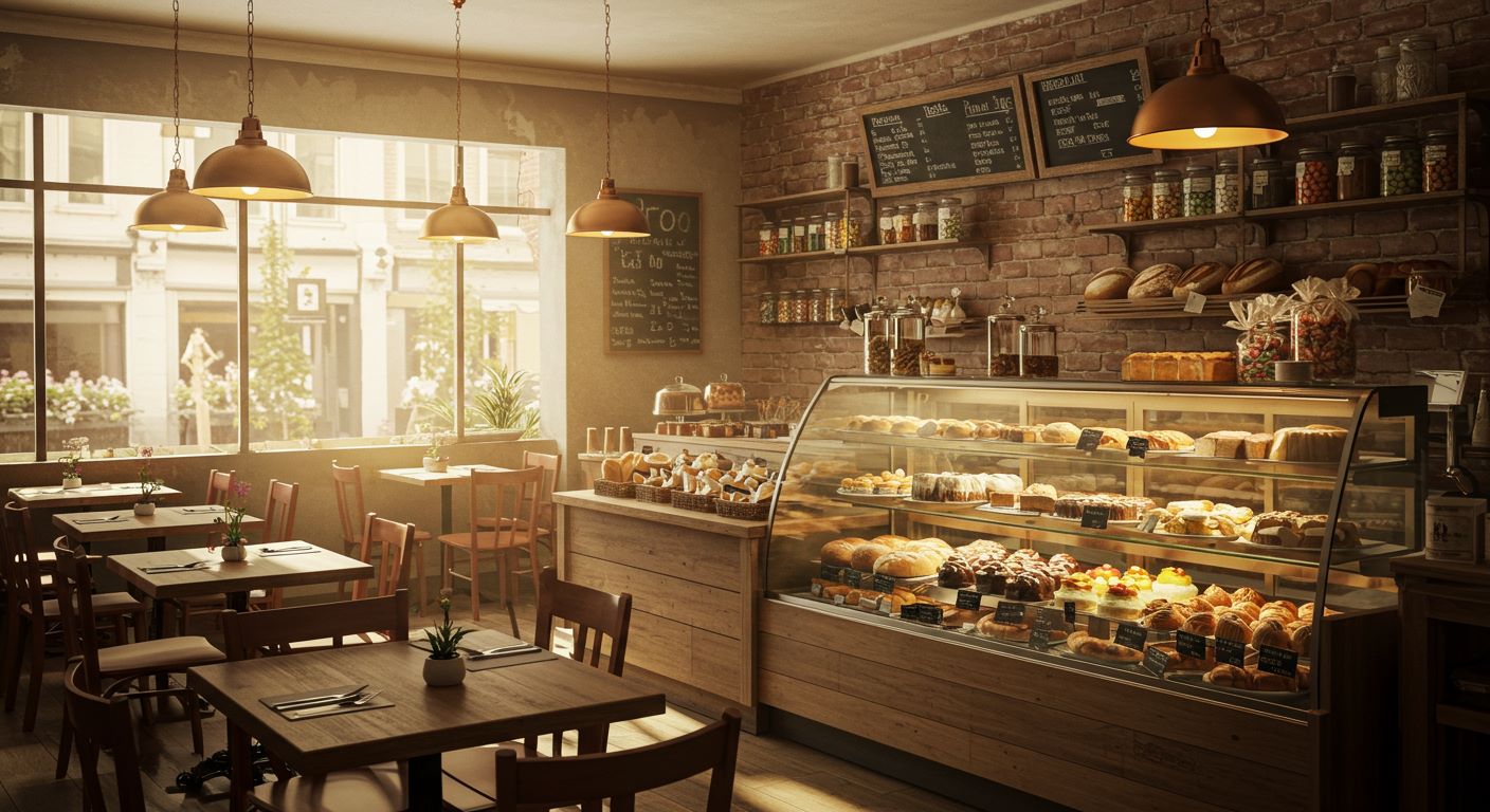 베이커리 카페 실내 사진