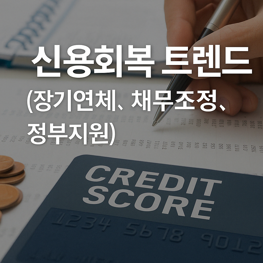 신용회복 트렌드 (장기연체, 채무조정, 정부지원)