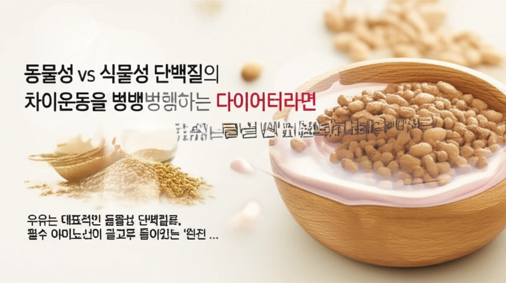 저지방 우유와 무가당 두유 영양 성분..