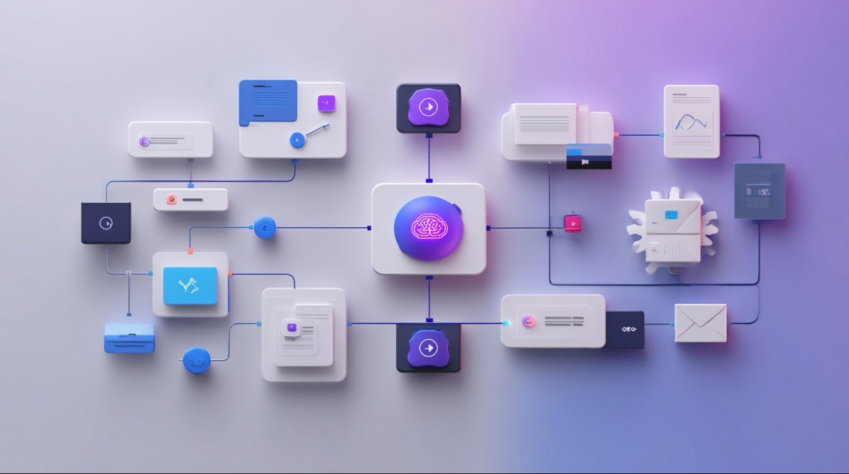 n8n은 다양한 앱과 서비스를 연결하는 미래형 자동화 컨트롤 센터와 같습니다.