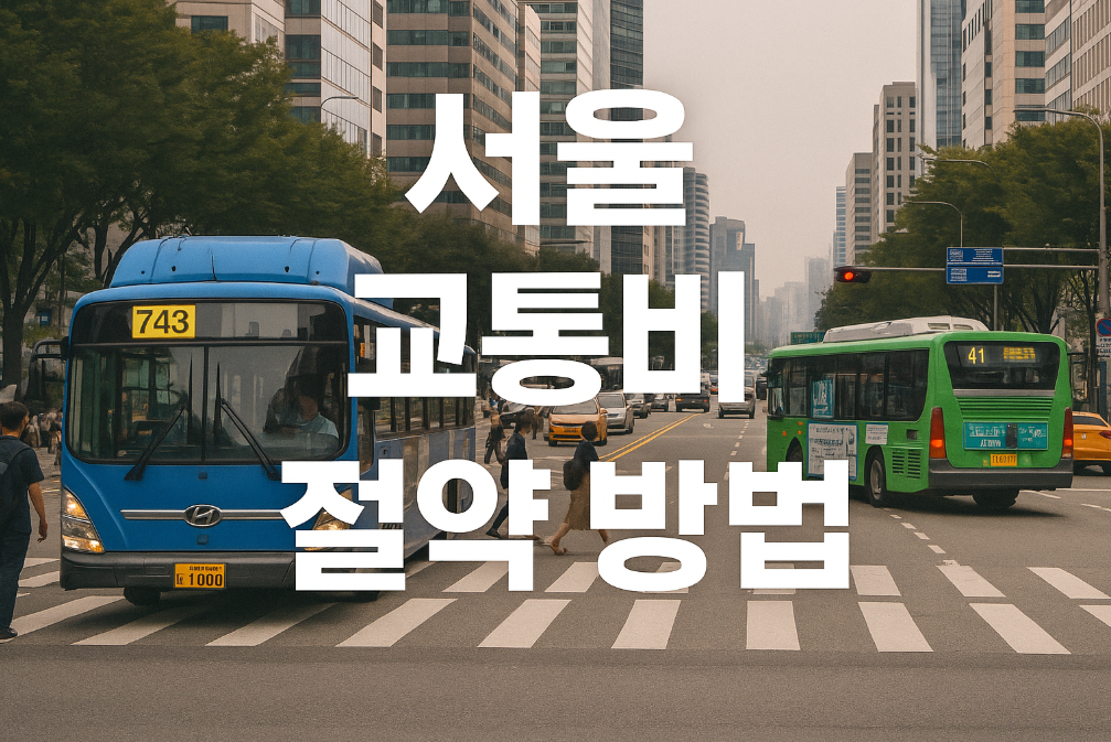 서울 교통비 월 10만원 절약하는 5가지 꿀팁