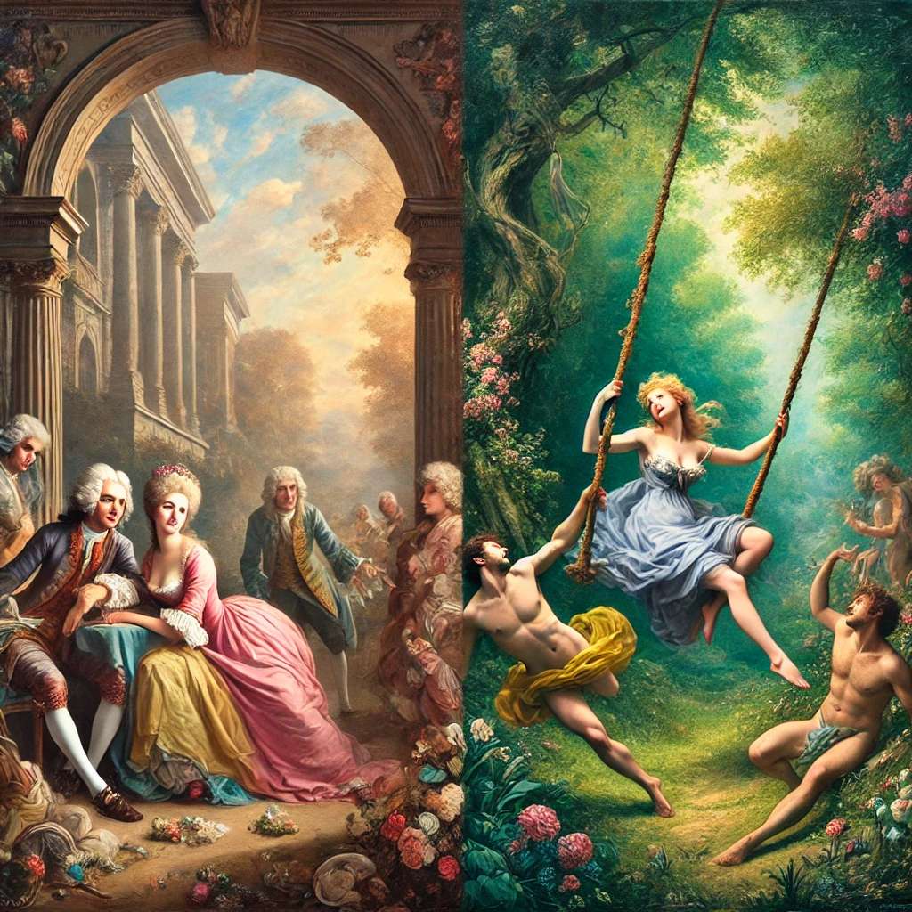 로코코 양식의 대표 화가: 프라고나르와 와토