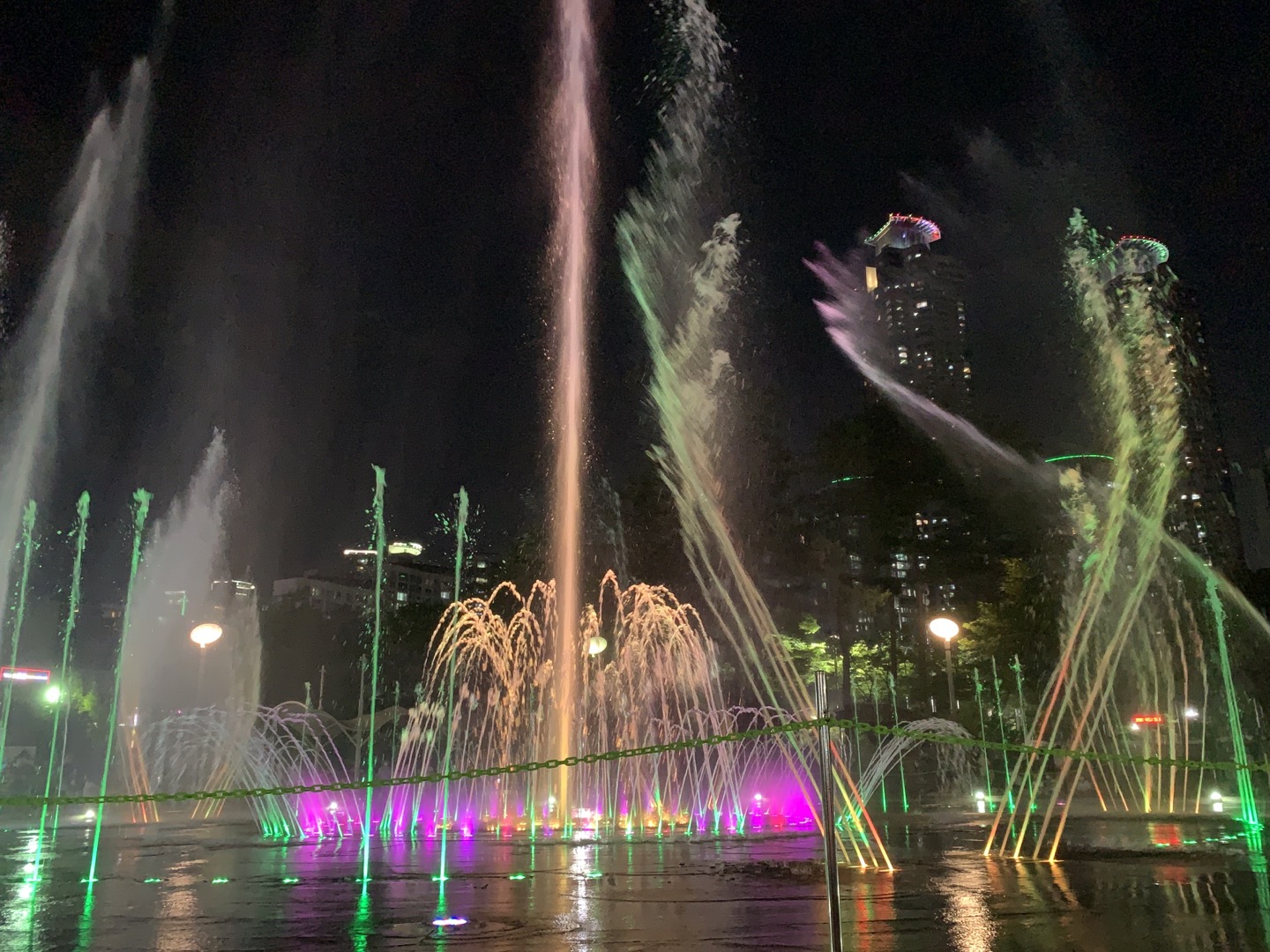 동탄 센트럴파크 음악분수쇼