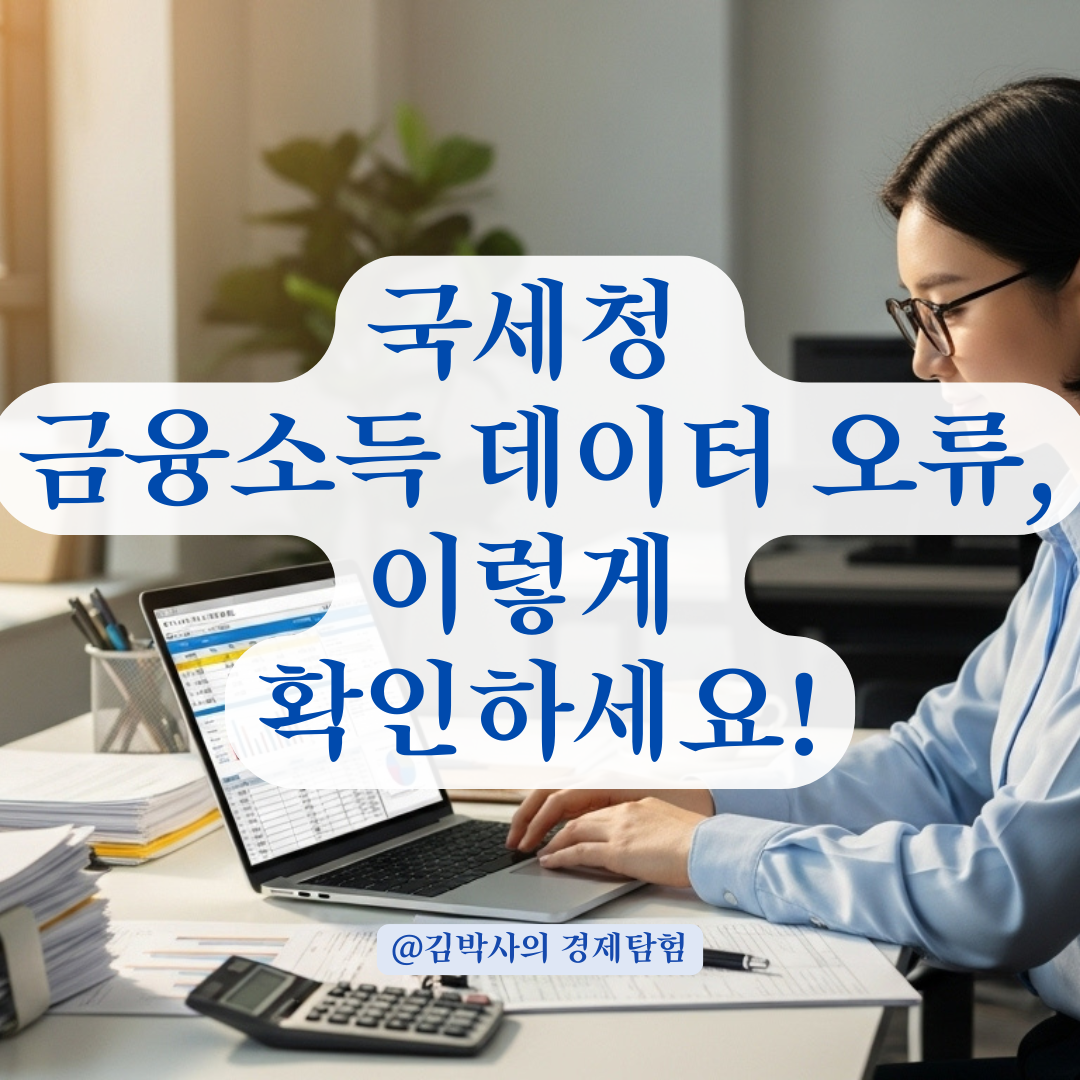 국세청 금융소득 데이터, 오류는 없을까? 납세자가 꼭 알아야 할 확인 절차.