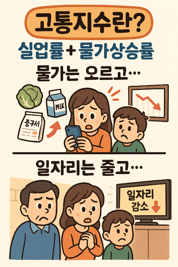 고통지수란? 실업률과 물가 상승률로 보는 국민의 체감 경제지표