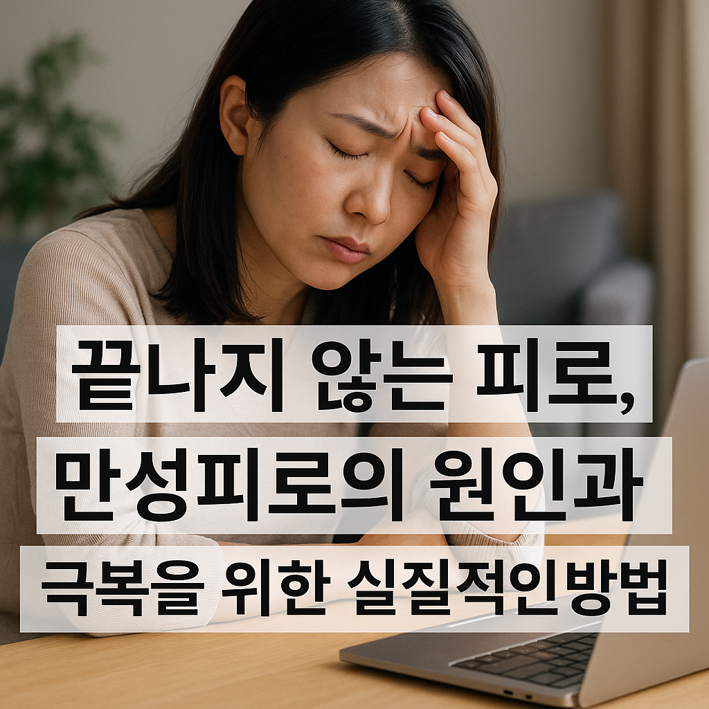 끝나지 않는 피로, 만성피로의 원인과 극복을 위한 실질적인 방법