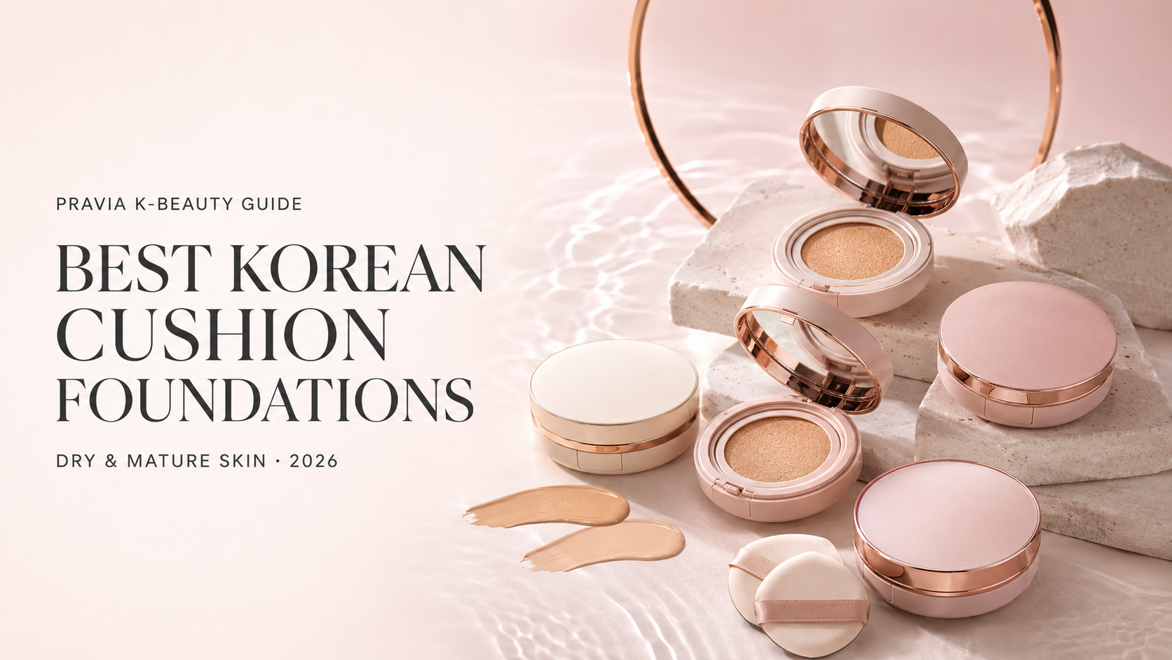 Best Korean cushion foundations for dry and mature skin in 2026