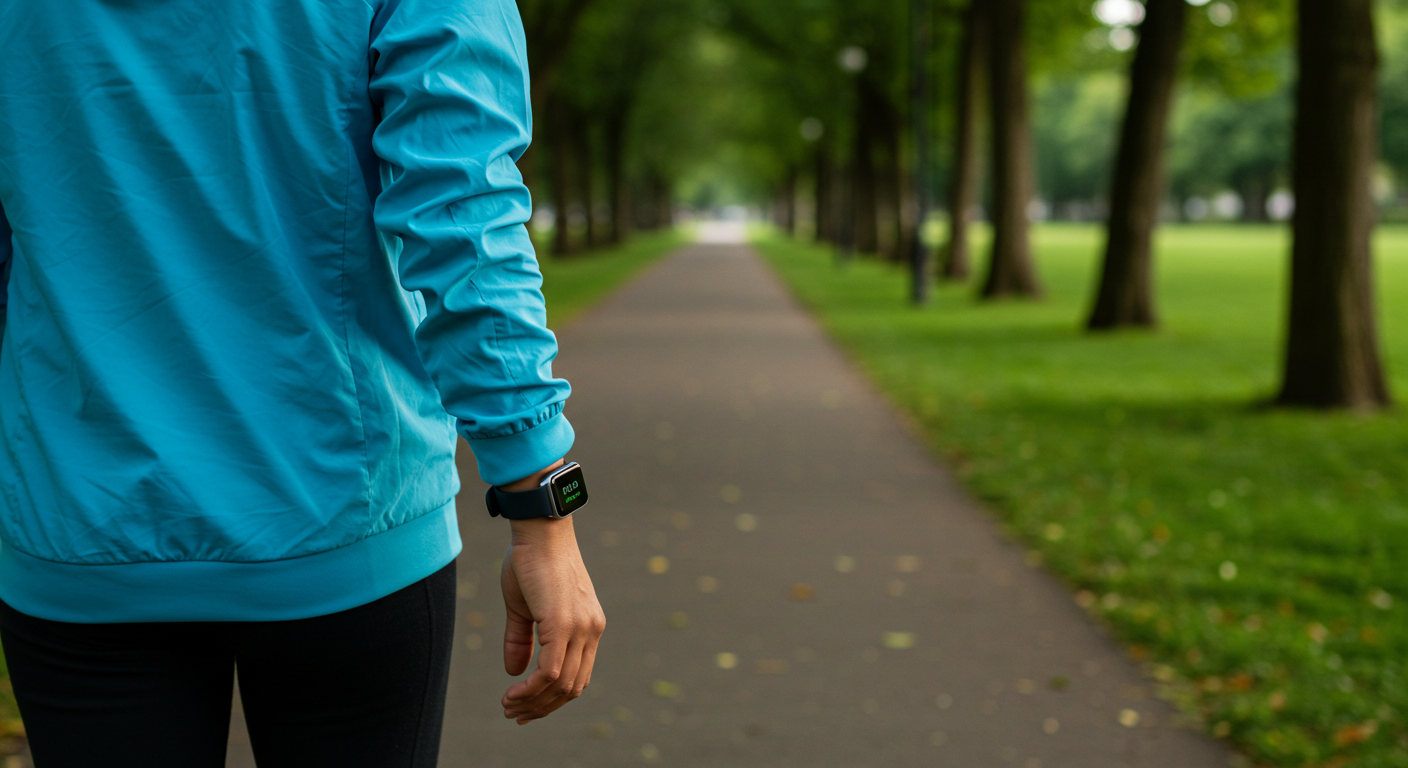 건강 자산으로 걷기 루틴을 실천하는 모습