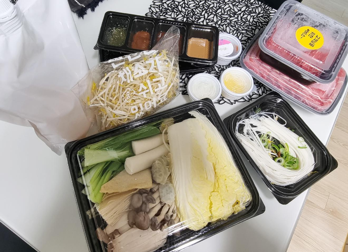 샤브샤브 재료